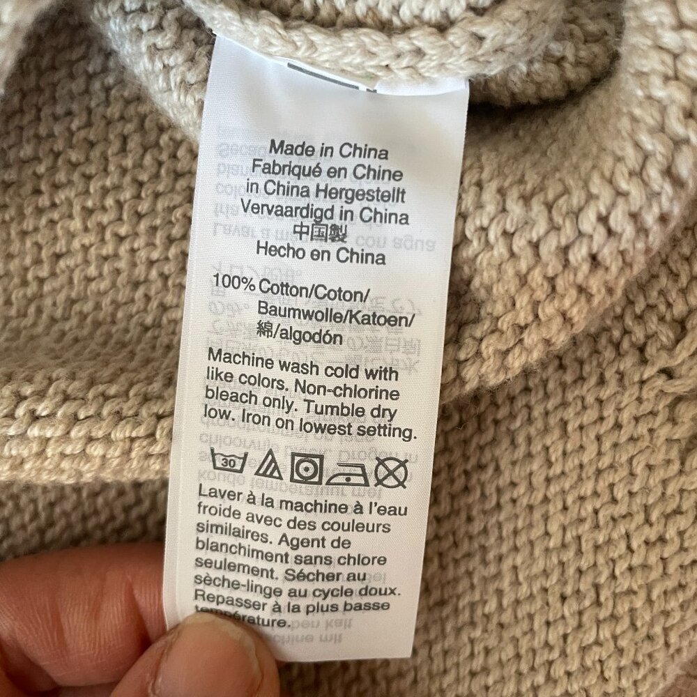 J.Crew Scalloped-Hem Sweater in Tan Size Small - Picture 6 of 9